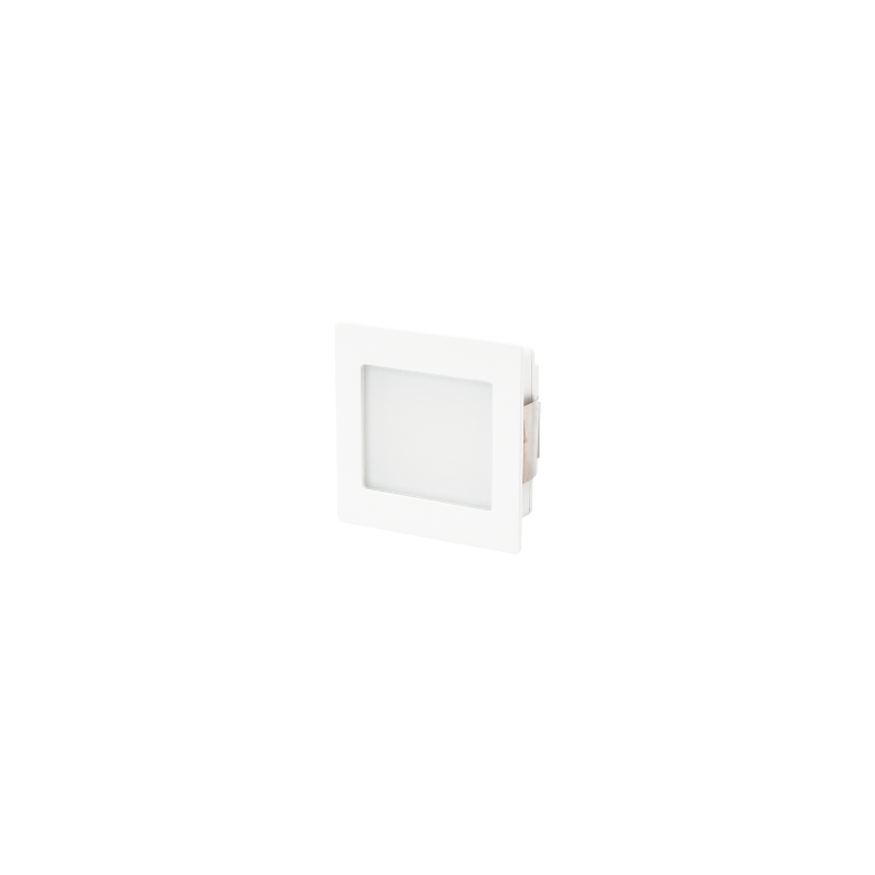 Designline White Rec. Wall Light Frosted Diffuser 3W 240V 3K/4K Switchable - c/w DMD700-4W  Dim Mini Driver